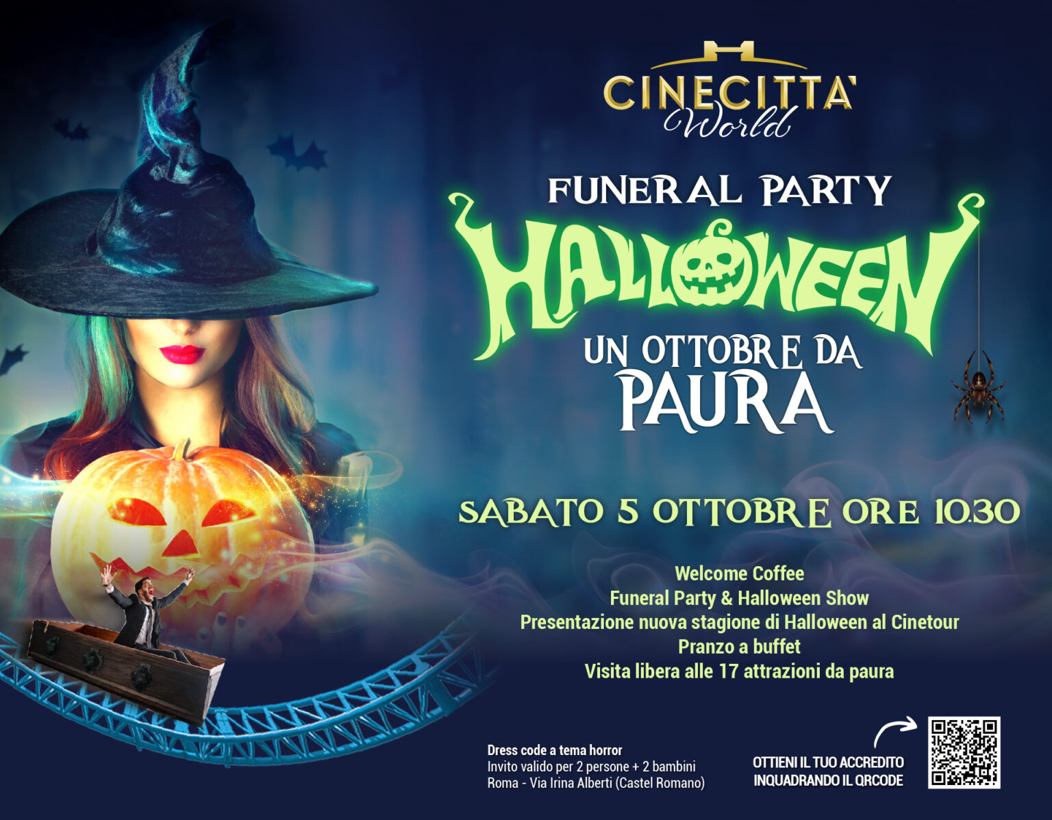 Vieni a Cinecittà World per l’Halloween più lungo d’Italia: dal 5 ottobre al 3 novembre