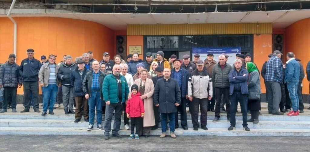 Silviu Damaschin în vizită la Clocușna, raionul Ocnița